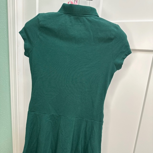 Girls Uniform Soft Pique Polo Dress - Green Large 10/12 - Picture 4 of 4
